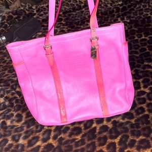 Pink Coach tote